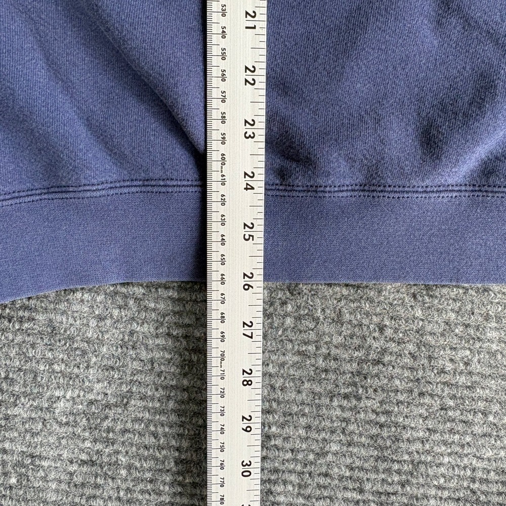 Nike Vintage Crewneck Sweatshirt Navy Blue Rainbow Crochet Patch Mens XL 3211 - Picture 5 of 6